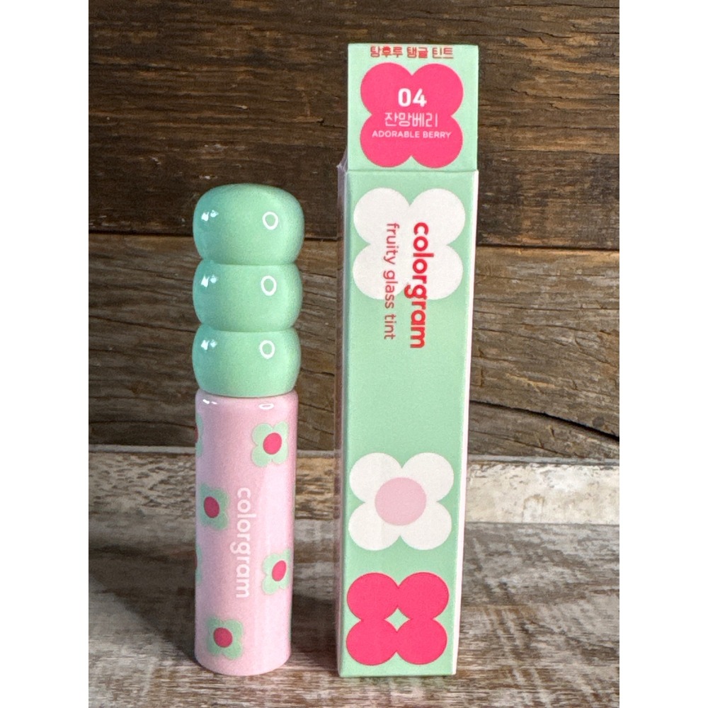 Colorgram Fruity Glass Tint | 04 Adorable Berry | K-Beauty | MSRP $15